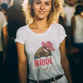 Bride Retro Sloth Groovy Individuelle Name Bachelo T-Shirt