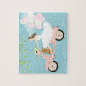 Bride Ride a Scooter Puzzle (Vertikal)