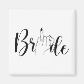 Bride Ring Finger Wedding Magnet (Vorne)