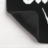 Bride Rock'n'Roll Gothic Halloween Bachelorette Pa Mousepad (Ecke)