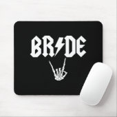 Bride Rock'n'Roll Gothic Halloween Bachelorette Pa Mousepad (Mit Mouse)