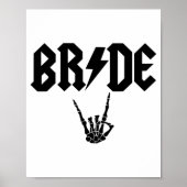 Bride Rock'n'Roll Skeleton Hand Halloween Bachelor Poster (Vorne)