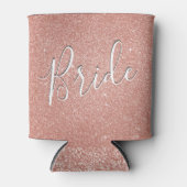 Bride Rose Gold Blush Pink kann kühler Dosenkühler (Vorderseite)