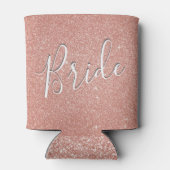 Bride Rose Gold Blush Pink kann kühler Dosenkühler (Rückseite)