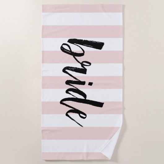 Bride | Roststreifen Strandtuch (Vorderseite)