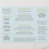 BRIDE Rustic Wedding Destination Event Dreifach Flyer (Hinten)