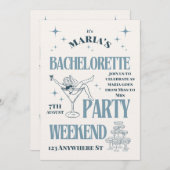 Bride’s Last Adventure – Bachelorette Weekend Fun Einladung (Vorne/Hinten)