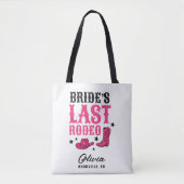 Bride’s Last Rodeo Western Bachelorette Party   Tasche (Vorderseite)