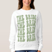 Bride Sage Green angepasstes Brautparty Sweatshirt (Vorderseite)
