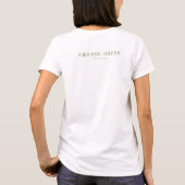 Bride Sage Green angepasstes Brautparty T-Shirt (Rückseite)