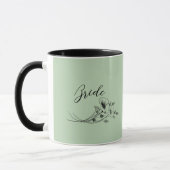 Bride Sage Wilde Blume Doodles Tasse (Links)