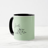 Bride Sage Wilde Blume Doodles Tasse (Vorderseite Links)