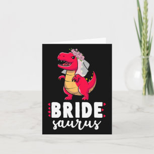 Bride Saurus Dinosaur Verlobung Hochzeitspaare M Karte