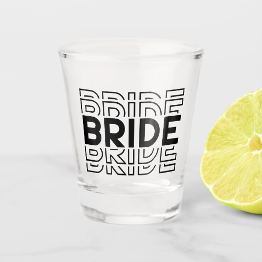 Bride Schnapsglas (Vorderseite)