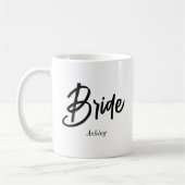 Bride Schwarz-weiß Wedding Tasse (Links)
