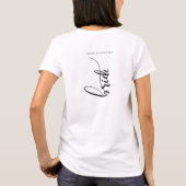 Bride Script Elegant Minimalistisch Names T - Shir T-Shirt (Rückseite)