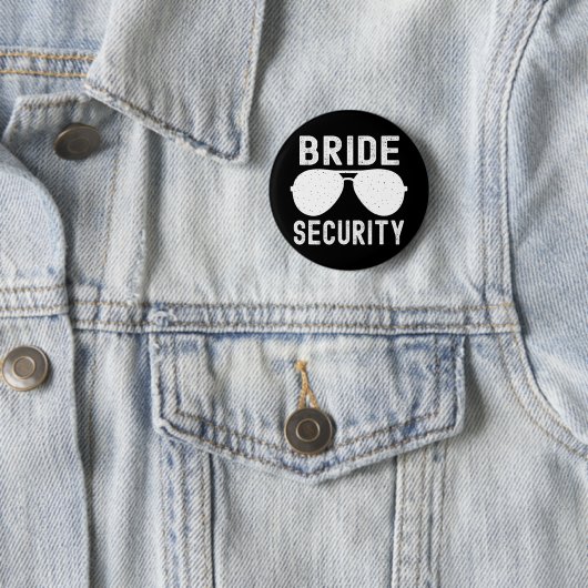 Bride Security Funny Wedding Junggeselinnen-Abschi Button (Beispiel)