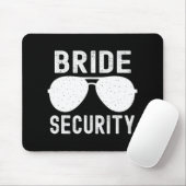 Bride Security Funny Wedding Junggeselinnen-Abschi Mousepad (Mit Mouse)