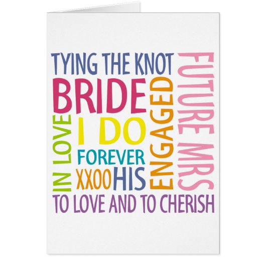 Bride Sentiments Wedding (Vorne)