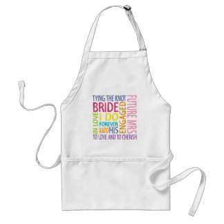 Bride Sentiments Wedding Schürze