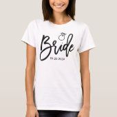 Bride Shirt For Bachelorette Party With Date (Vorderseite)