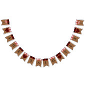 BRIDE Sie sagte ja Herbst Buffalo Kariertes Party Wimpelkette (Alle)