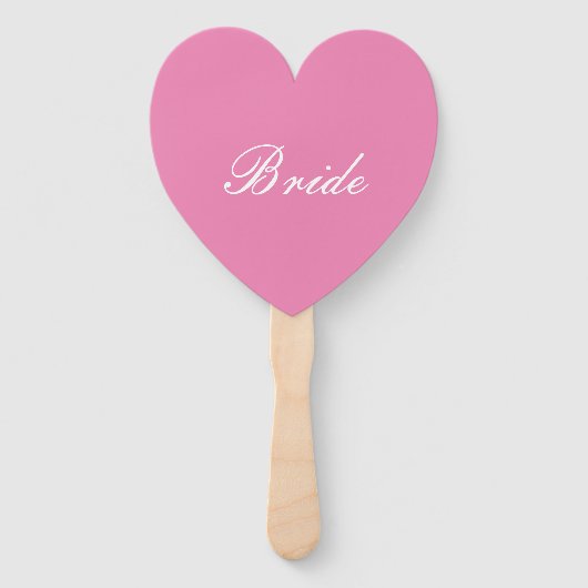 BRIDE SIGN, BRAUTPARTY FÄCHER (Vorderseite)