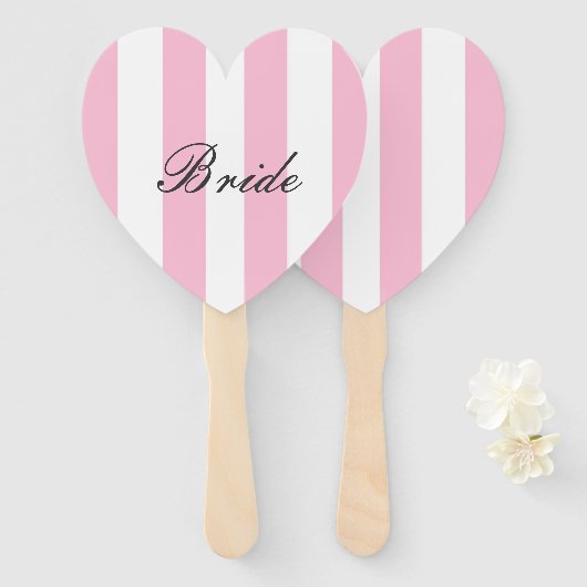 BRIDE SIGN, BRAUTPARTY FÄCHER (Vorne und Hinten)