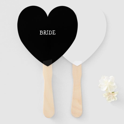 BRIDE SIGN, BRAUTPARTY FÄCHER (Vorne und Hinten)