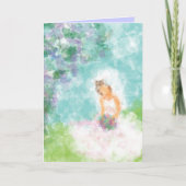 Bride Sitting Bridal Dusche Einladung (Vorderseite)