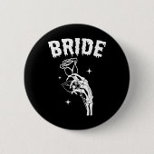 Bride Skeleton Hand Wedween Paare Matc Button (Vorderseite)