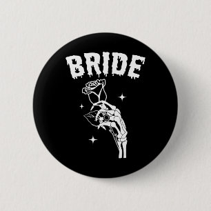Bride Skeleton Hand Wedween Paare Matc Button