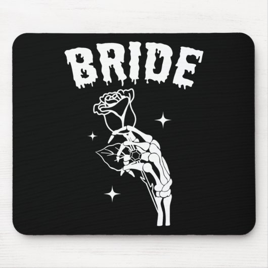 Bride Skeleton Hand Wedween Paare Matc Mousepad (Vorne)