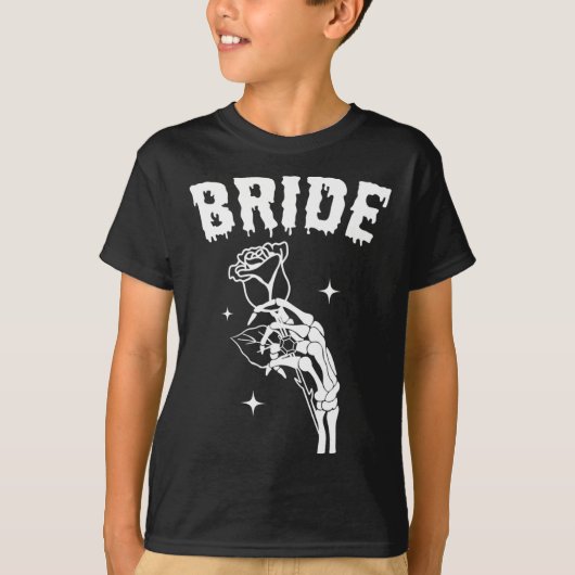 Bride Skeleton Hand Wedween Paare Matc T-Shirt (Vorderseite)