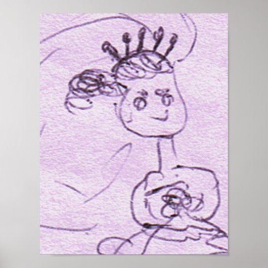 Bride Sketch Poster (Vorne)