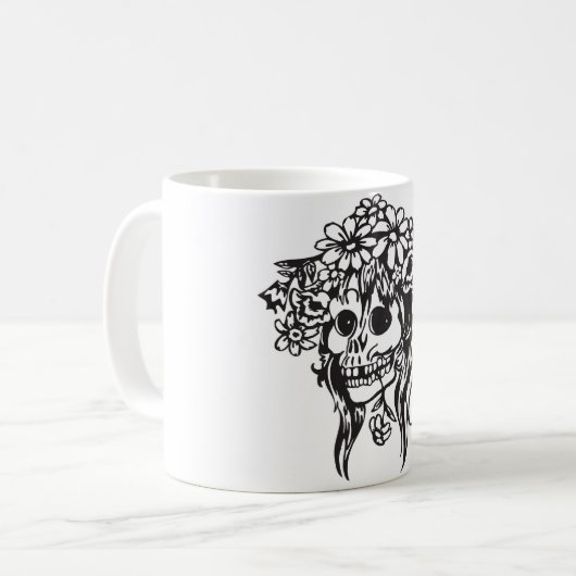 Bride Skull Kaffeetasse (Vorderseite Links)