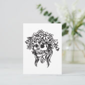 Bride Skull Postkarte (Stehend Vorderseite)