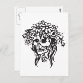 Bride Skull Postkarte (Vorne/Hinten)