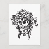 Bride Skull Postkarte (Vorderseite)