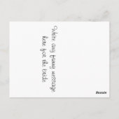 Bride Socks Cold Feet Postkarte (Rückseite)