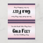 Bride Socks Cold Feet Postkarte (Vorderseite)