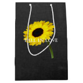 Bride Sonnenblume Hochzeitsfeier Mittlere Geschenktüte (Vorderseite)