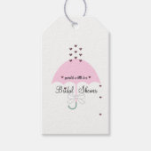 BRIDE Sprinkle Ein wenig Liebe Rosa Dusche Party Geschenkanhänger (Vorderseite)