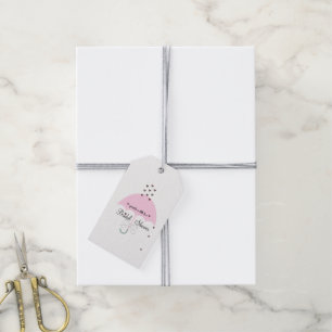 BRIDE Sprinkle Ein wenig Liebe Rosa Dusche Party Geschenkanhänger
