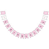 BRIDE Sprinkle Kleine Liebe Rosa Dusche Party Wimpelkette (Alle)
