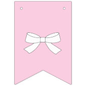 BRIDE Sprinkle Kleine Liebe Rosa Dusche Party Wimpelkette (Erste Fahne)