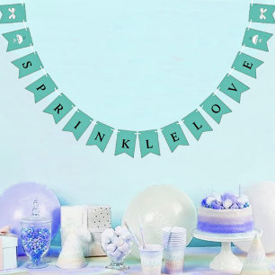 BRIDE Sprinkle Liebe Brautparty Party Wimpelkette