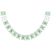 BRIDE Sprinkle Liebe Sage Green Brautparty Party Wimpelkette (Alle)