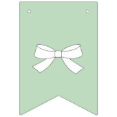 BRIDE Sprinkle Liebe Sage Green Brautparty Party Wimpelkette (Erste Fahne)