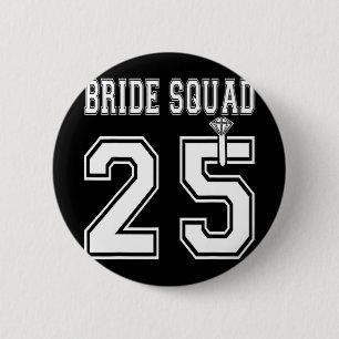 Bride Squad 2025 Brautparty Bachelorette Team Gr Button